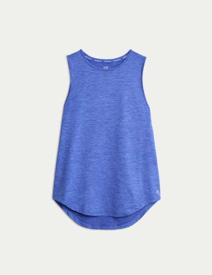 Goodmove Round Neck Relaxed Vest Top - Cobaltimage6- The Sports Edit
