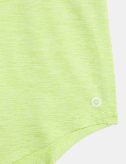 Goodmove Round Neck Relaxed Vest Top - Limeadeimage5- The Sports Edit