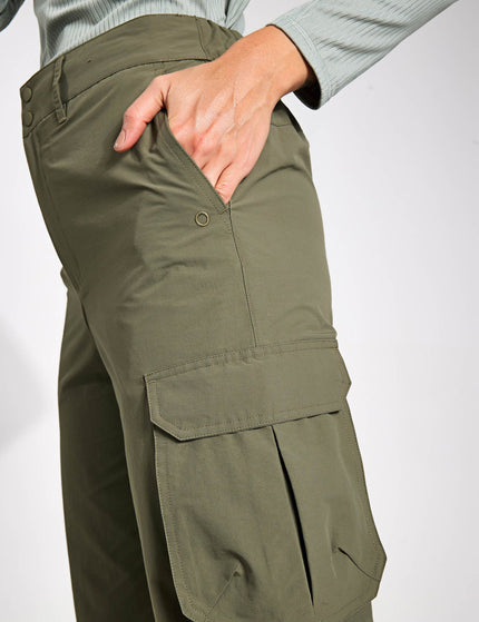 Goodmove Stormwear Cargo Wide Leg Trousers - Dark Khakiimage3- The Sports Edit