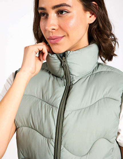 Goodmove Stormwear Quilted Puffer Gilet - Light Verdigrisimage3- The Sports Edit