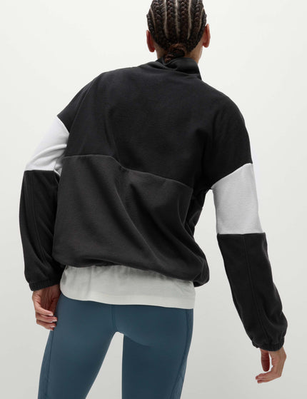 Goodmove Thermal Half Zip Colour Block Fleece - Carbonimage2- The Sports Edit