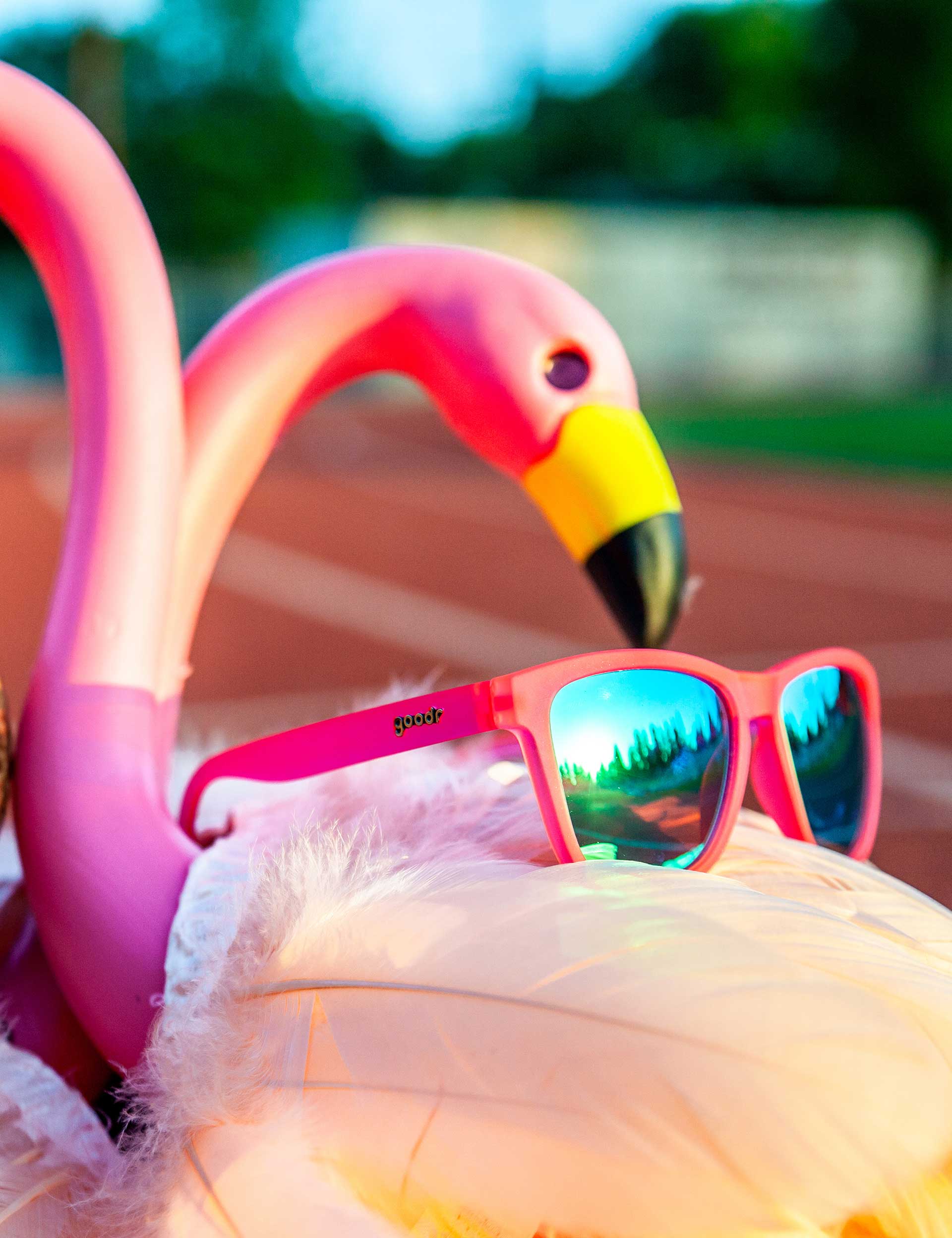 goodr サングラス【OG】FLAMINGOS ON A BOOZE ピンク Pink Flamingo Sunglasses - Best Seller | goodr sunglasses