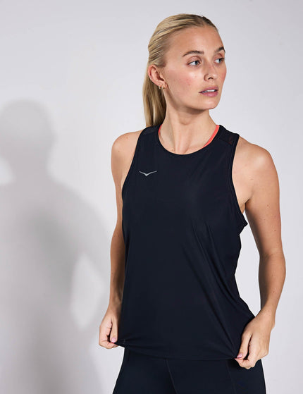 HOKA Airolite Run Tank - Blackimage1- The Sports Edit
