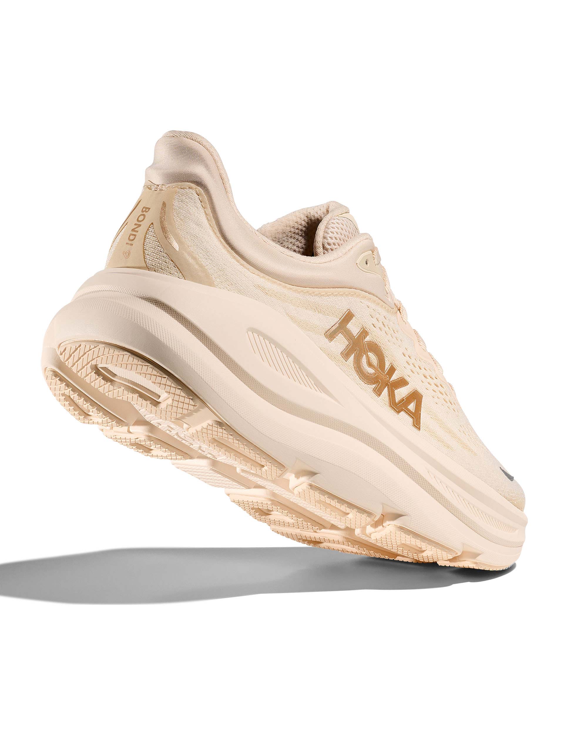 Vanilla　0206 HOKA | Bondi 9 Shoes - Vanilla/Birch | The Sports Edit