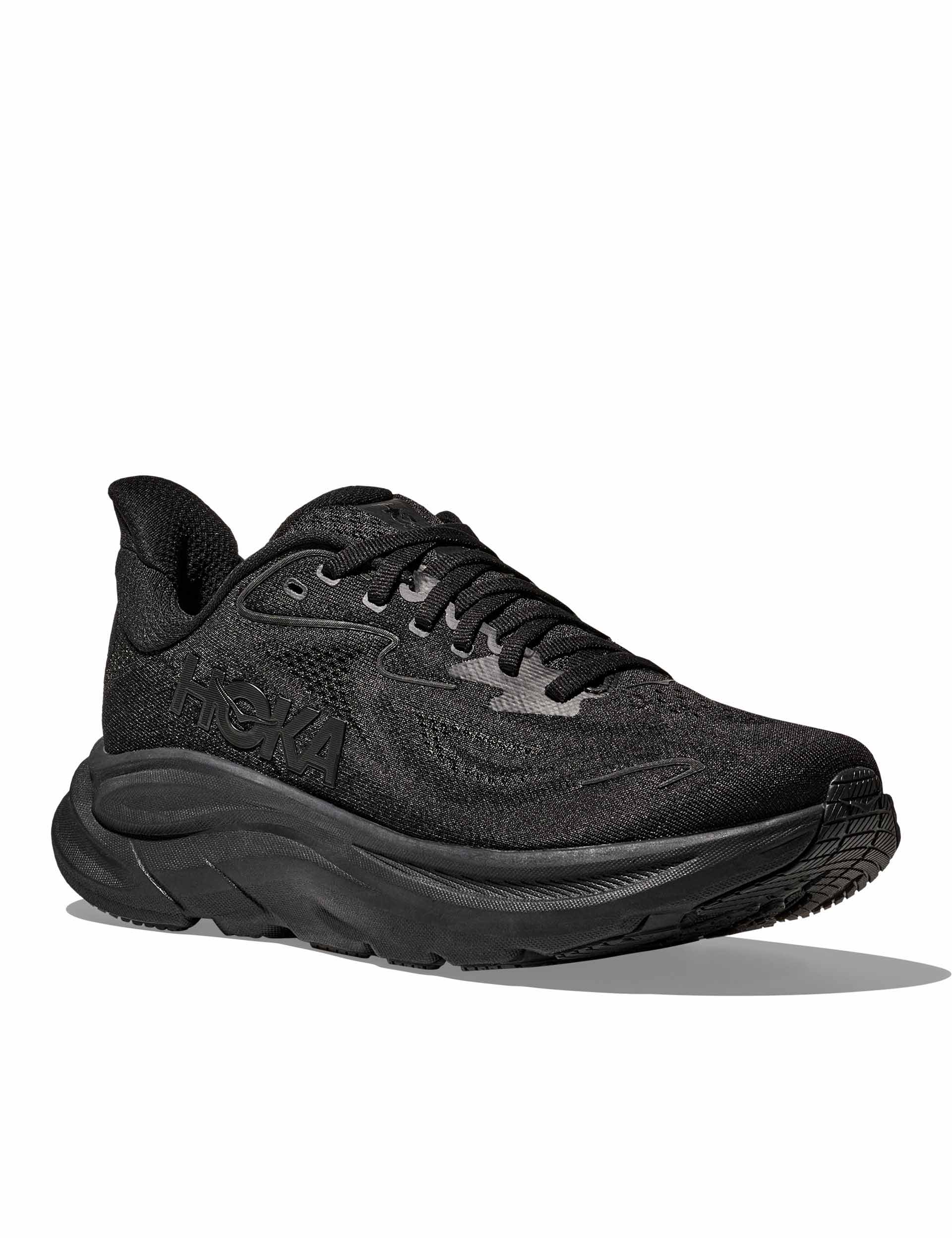 HOKA CLIFTON 10 X-WIDE 8 2E ブラック/ホワイト Men's Clifton 10 Running Shoe - Black/White - Wide (2E