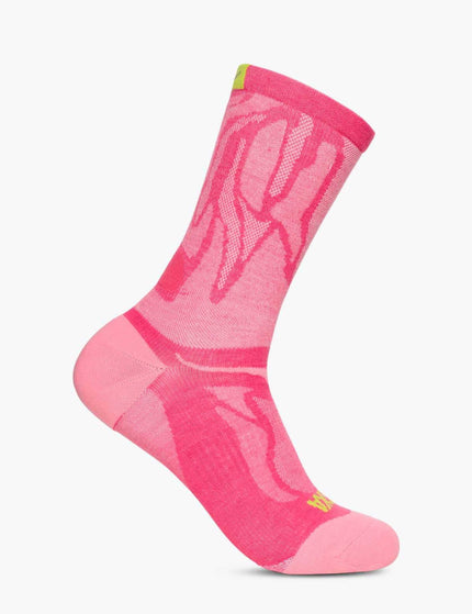 HOKA Clifton Crew Run Sock - Electric Roseimage1- The Sports Edit