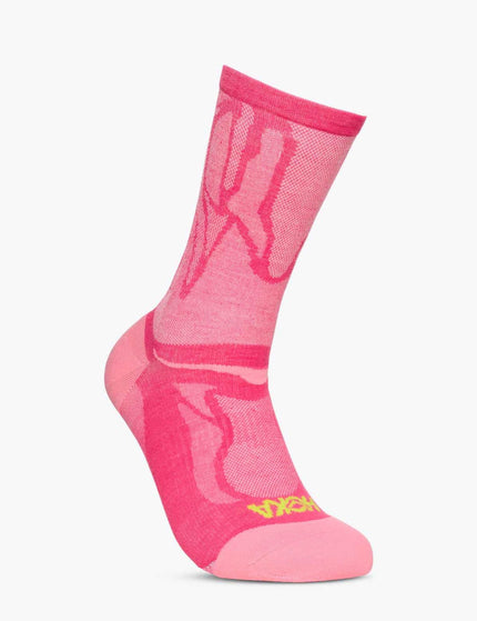 HOKA Clifton Crew Run Sock - Electric Roseimage2- The Sports Edit