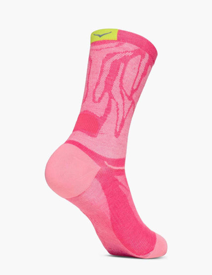 HOKA Clifton Crew Run Sock - Electric Roseimage3- The Sports Edit