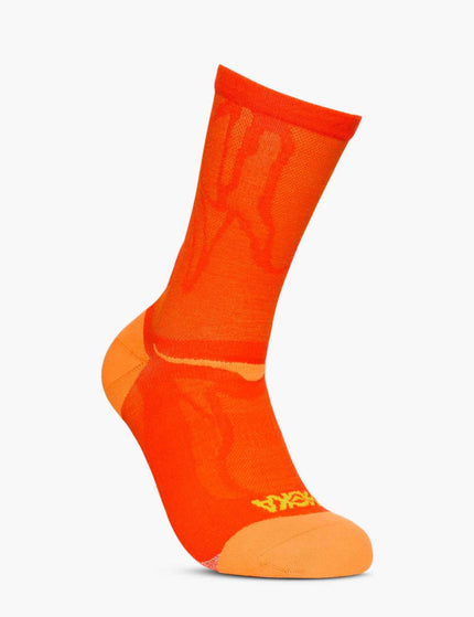 HOKA Clifton Crew Run Sock - Lavaimage2- The Sports Edit