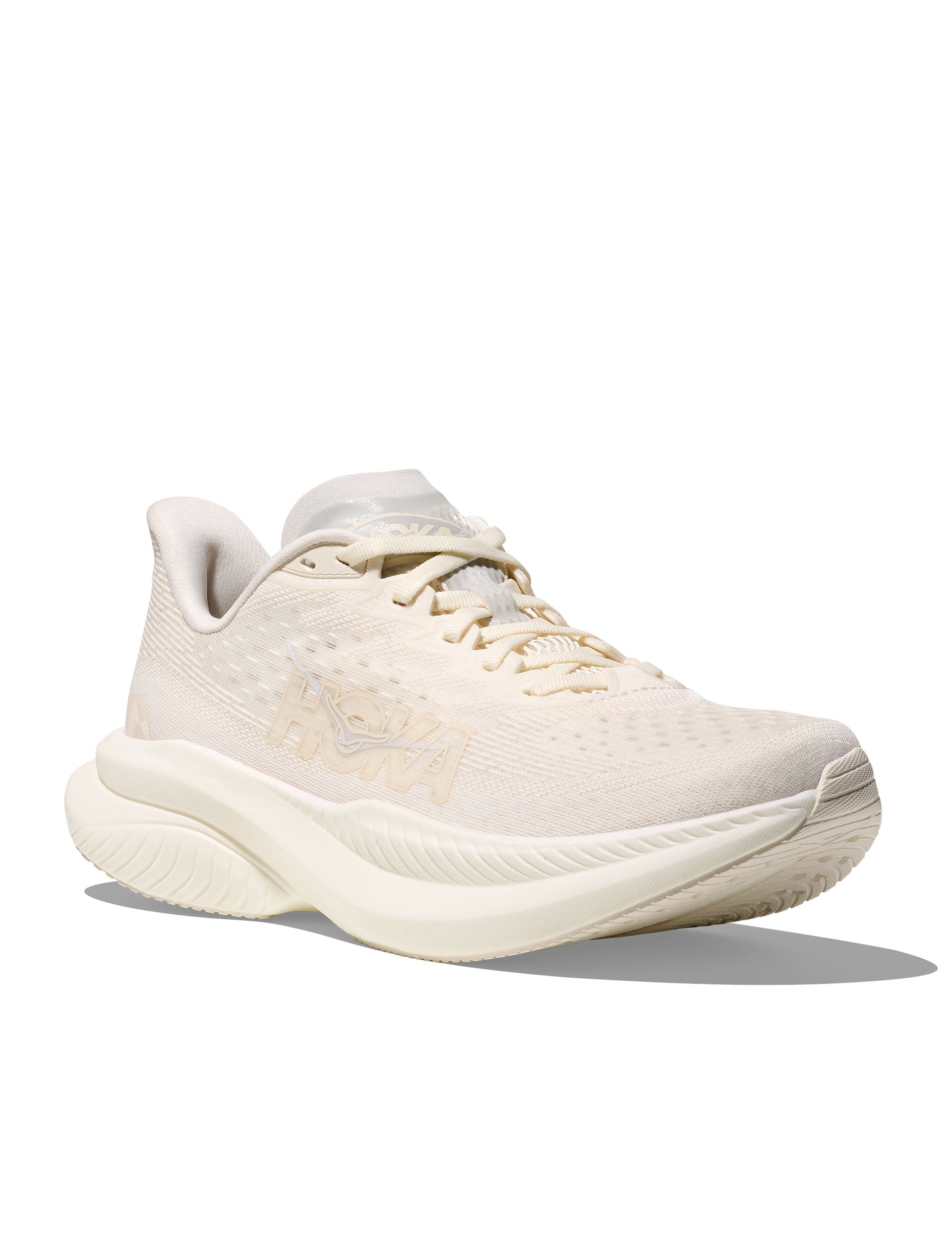 HOKA | Mach 6 Shoes - Alabaster/Cosmic Grey | The Sports Edit