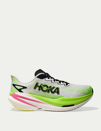 HOKA Mach X 3 - White/Neon Limeimage1- The Sports Edit