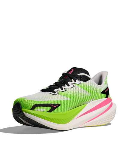 HOKA Mach X 3 - White/Neon Limeimage3- The Sports Edit