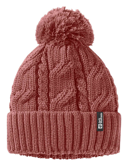 Jack Wolfskin Pompom Beanie - Mineral Redimage1- The Sports Edit