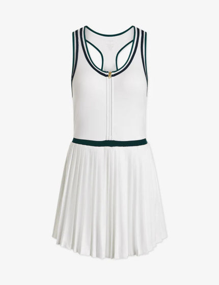 Varley Jane Court Dress 28" - White/Forestimage6- The Sports Edit