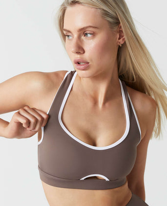 Clare Sports Bra - Coffee