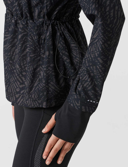 Lilybod Helena Running Jacket - Leopard Print Blackimages5- The Sports Edit