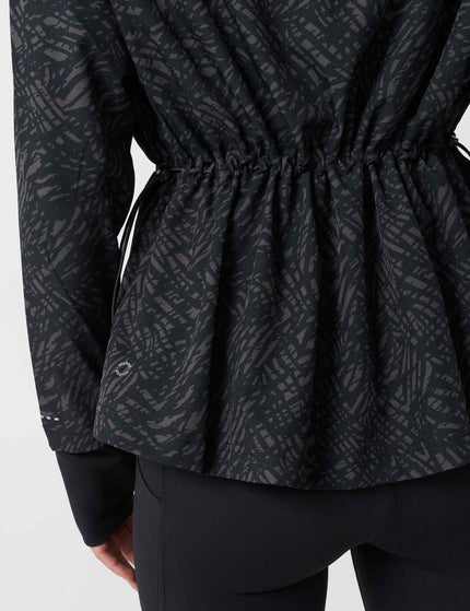 Lilybod Helena Running Jacket - Leopard Print Blackimages6- The Sports Edit