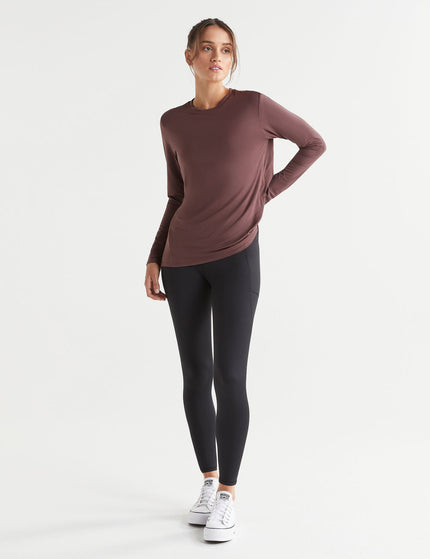 Lilybod Kendall Long Sleeve Top - Burgundyimage7- The Sports Edit