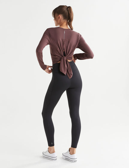 Lilybod Kendall Long Sleeve Top - Burgundyimage8- The Sports Edit