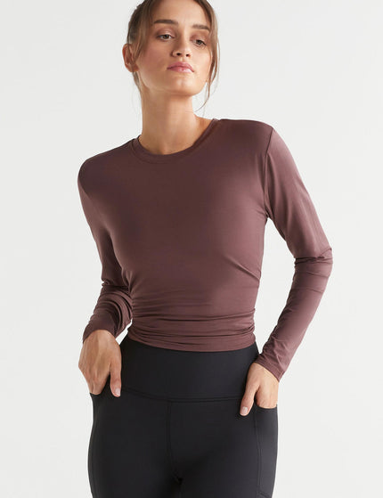 Lilybod Kendall Long Sleeve Top - Burgundyimage5- The Sports Edit