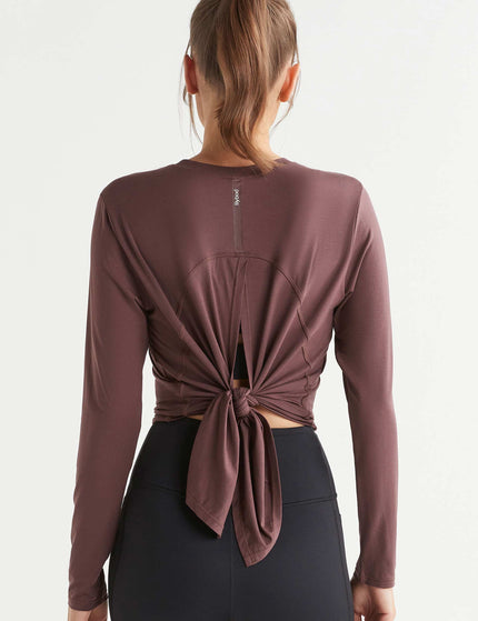 Lilybod Kendall Long Sleeve Top - Burgundyimage6- The Sports Edit