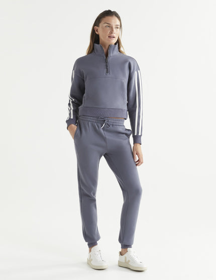 Lilybod Millie Slim Fleece Track Pant - Charcoalimage4- The Sports Edit