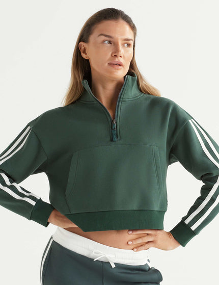 Lilybod Rihanna Stripe Sweat - Deep Greenimage1- The Sports Edit