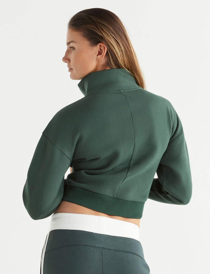 Lilybod Rihanna Stripe Sweat - Deep Greenimage2- The Sports Edit