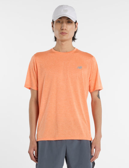New Balance Athletics T-Shirt - Tangerine Heat/Slate Greyimages1- The Sports Edit