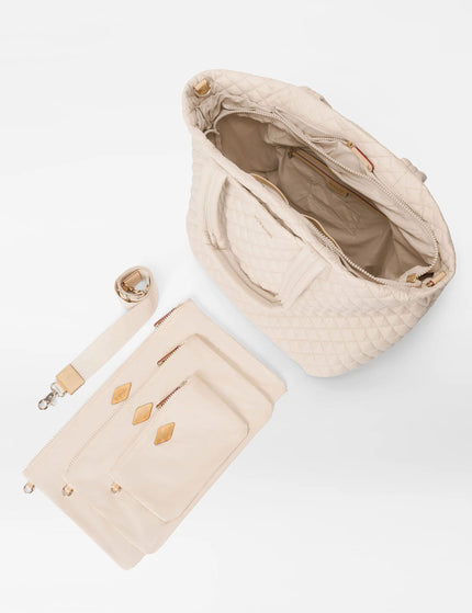 MZ Wallace Large Metro Tote Deluxe - Mushroomimage3- The Sports Edit