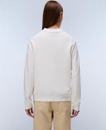 Aurora Crew Neck Sweatshirt - White Whisper