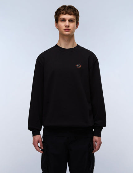 Napapijri Badge French Terry Sweatshirt - Blackimages1- The Sports Edit