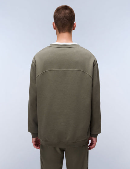 Napapijri Badge French Terry Sweatshirt - Green Tea Leafimages2- The Sports Edit