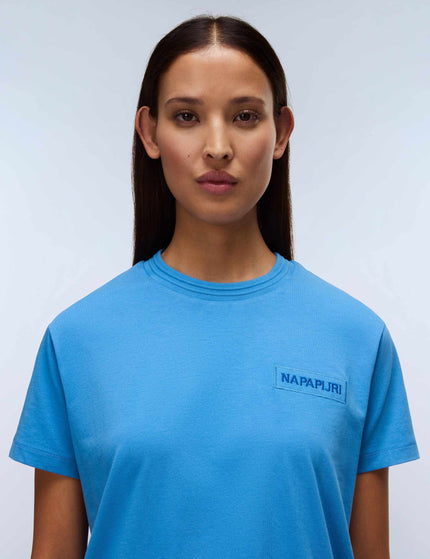 Napapijri Claro Short Sleeve T-Shirt - Blue Jasperimages4- The Sports Edit
