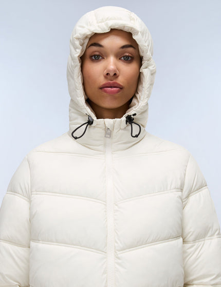 Napapijri Ega Long Puffer Jacket - Beigeimages4- The Sports Edit