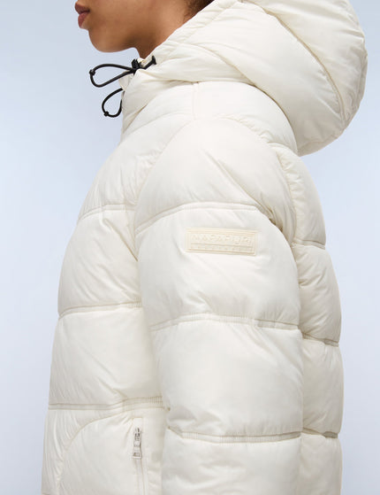 Napapijri Ega Long Puffer Jacket - Beigeimages5- The Sports Edit