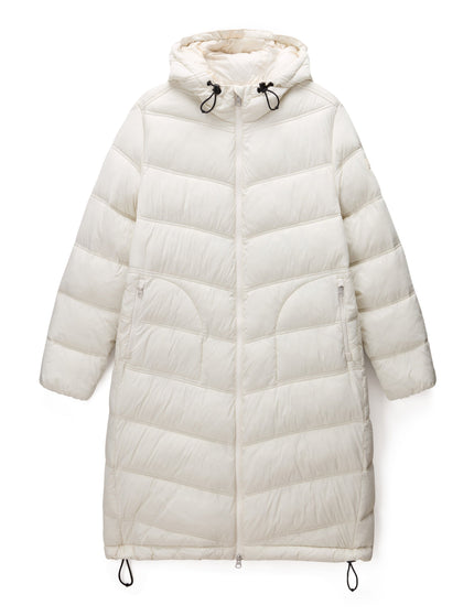 Napapijri Ega Long Puffer Jacket - Beigeimages6- The Sports Edit