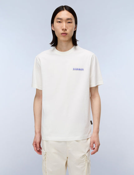 Napapijri Guide Jersey Short Sleeve T-Shirt - Whiteimages1- The Sports Edit