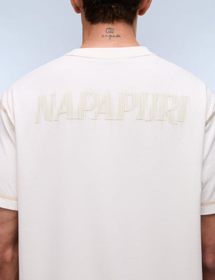 Napapijri Umbra Short Sleeve T-Shirt - White Whisperimages4- The Sports Edit