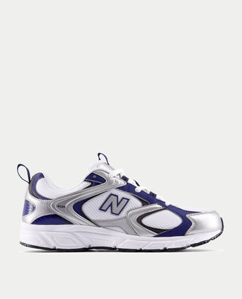 408 Shoes - White/Silver Metallic/Neptune Grey