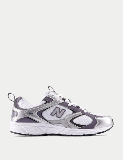 New Balance 408 Shoes - White/Silver Metallic/Neptune Greyimages1- The Sports Edit