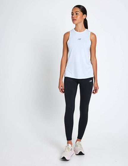 New Balance Jacquard Slim Tank - Ice Blueimage5- The Sports Edit