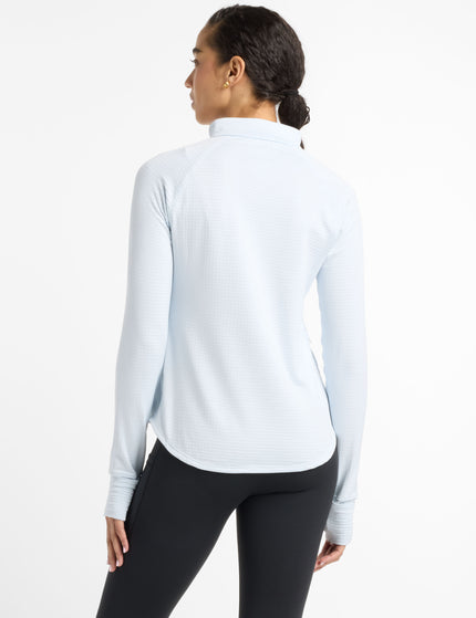 New Balance Athletics Heat Grid 1/2 Zip - Ice Blueimages3- The Sports Edit