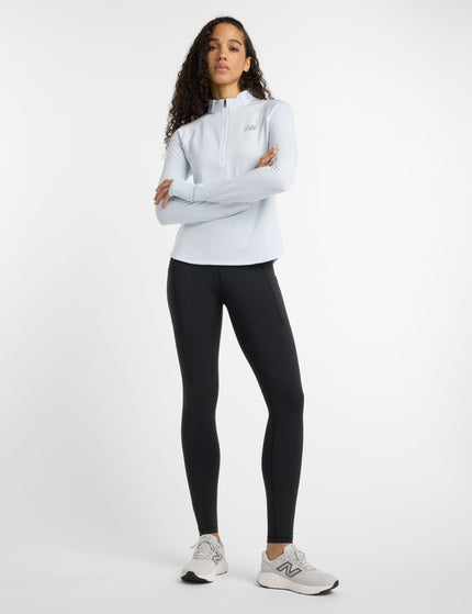 New Balance Athletics Heat Grid 1/2 Zip - Ice Blueimage8- The Sports Edit