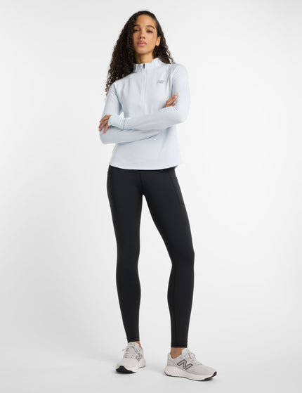 New Balance Athletics Heat Grid 1/2 Zip - Ice Blueimages8- The Sports Edit