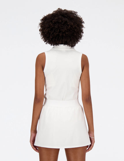 New Balance Collared Tournament Tank - Whiteimages3- The Sports Edit