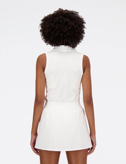 New Balance Collared Tournament Tank - Whiteimage3- The Sports Edit