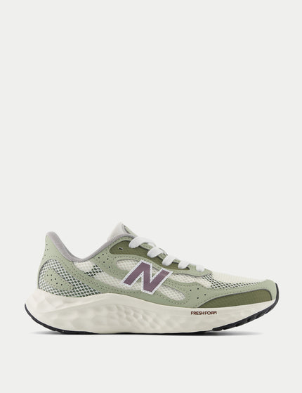 New Balance Fresh Foam Arishi v4 Tiralux Shoes - Sea Salt/Olivine/Dark Olivineimage1- The Sports Edit