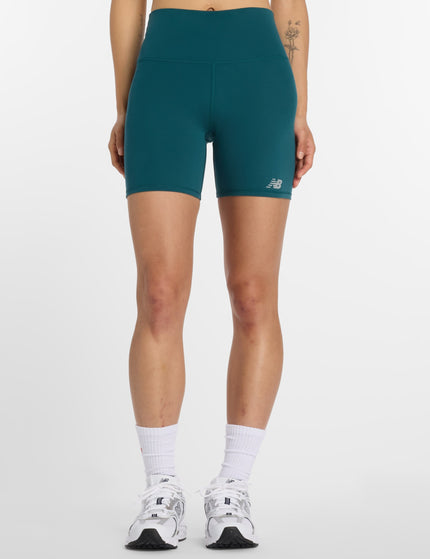 New Balance NB Harmony High Waisted Short 6" - Medusa Greenimages1- The Sports Edit