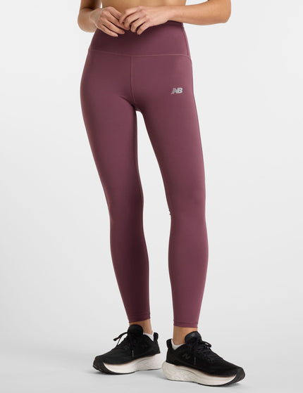 New Balance NB Sleek High Waisted Legging 27" - Faded Plumimage1- The Sports Edit